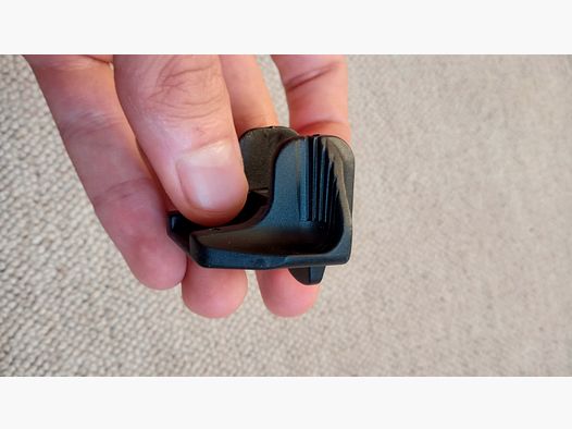 Extended AK magazine release lever from CAA Quick-Release for AK47 / AK74 / AK-100 / Tacticool crap that nobody needs