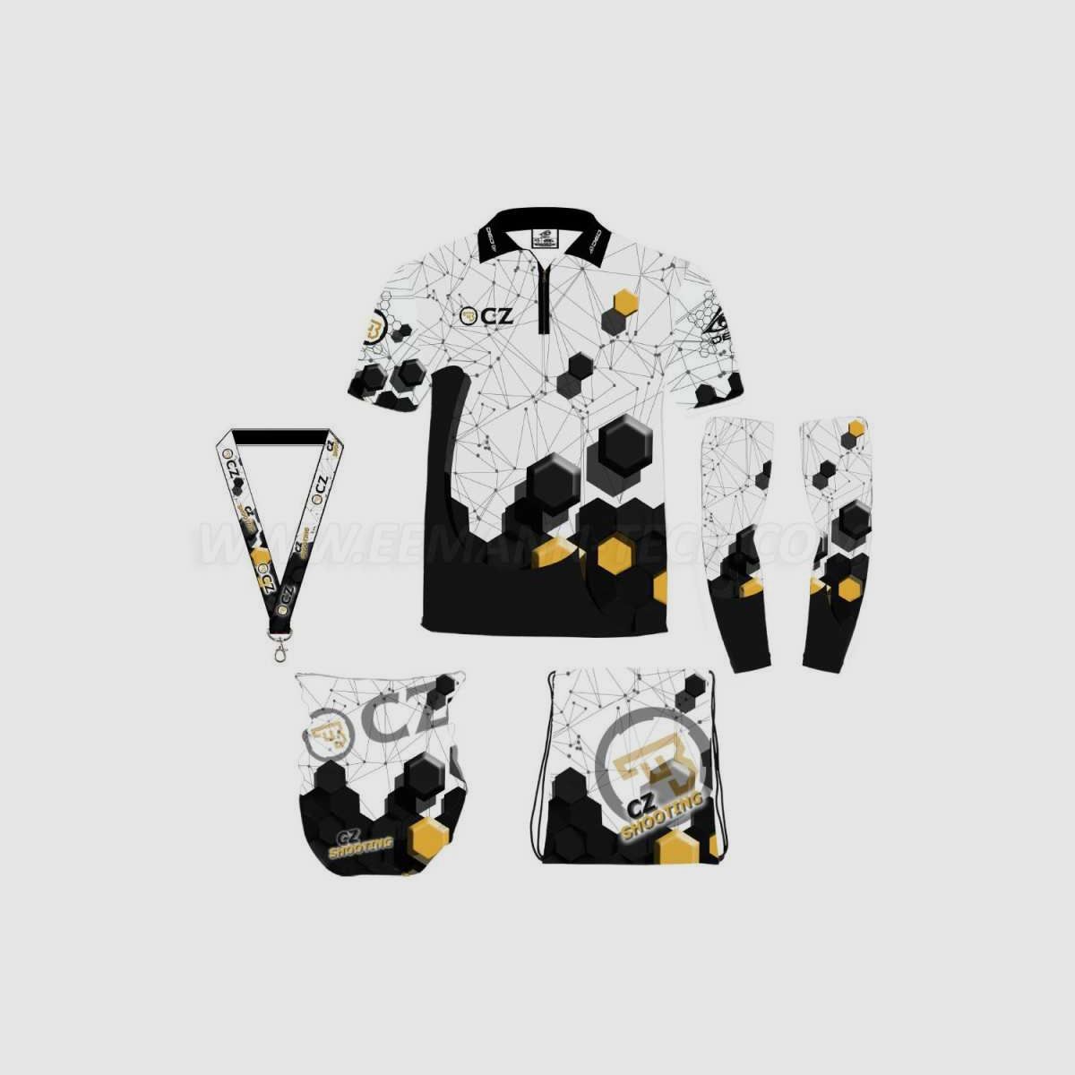 DED Sportswear Set CZ Schießthema, Größe: 5XL, Benutzerdefinierter Name: Kein Name, Bild 1 von 3