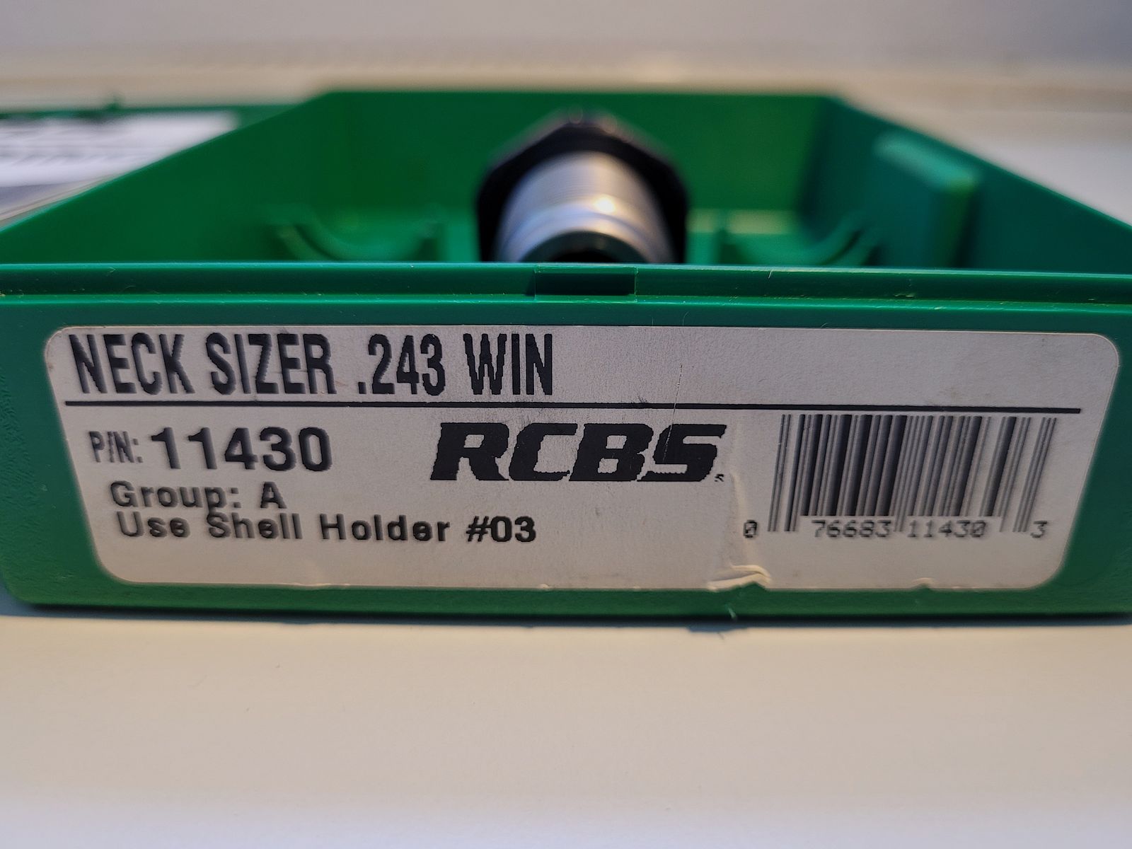 .243 Win. RCBS Hülsenhalskalibriermatrize, Art.-Nr.: 11430