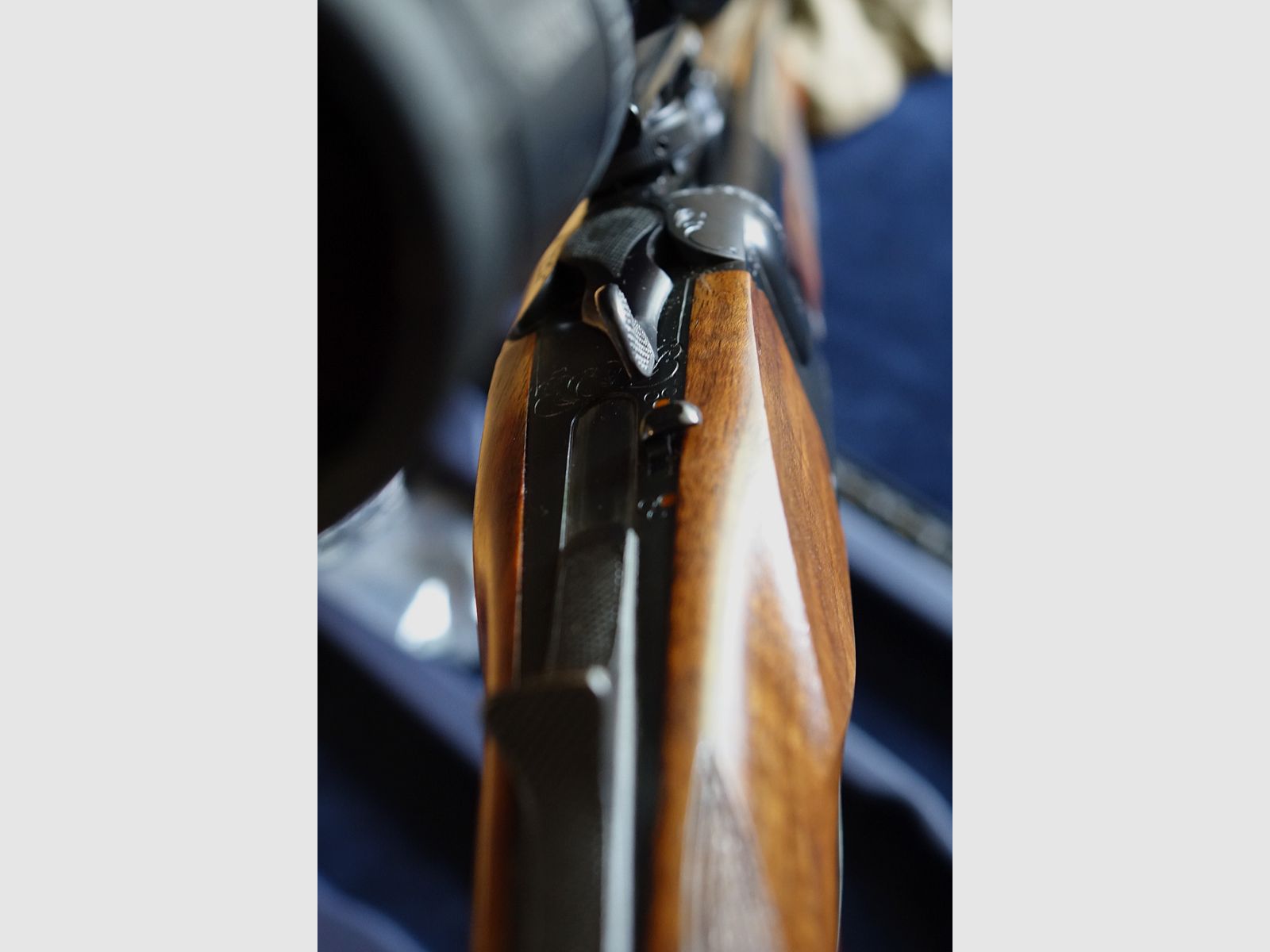 Krieghoff Optima TS Drilling in 8x57 IRS - 20/76 - detachable barrel .22 Hornet incl. second barrel set DBD 9.3x74R-20/76 incl. Swarovski Z6i 2.5-15x56