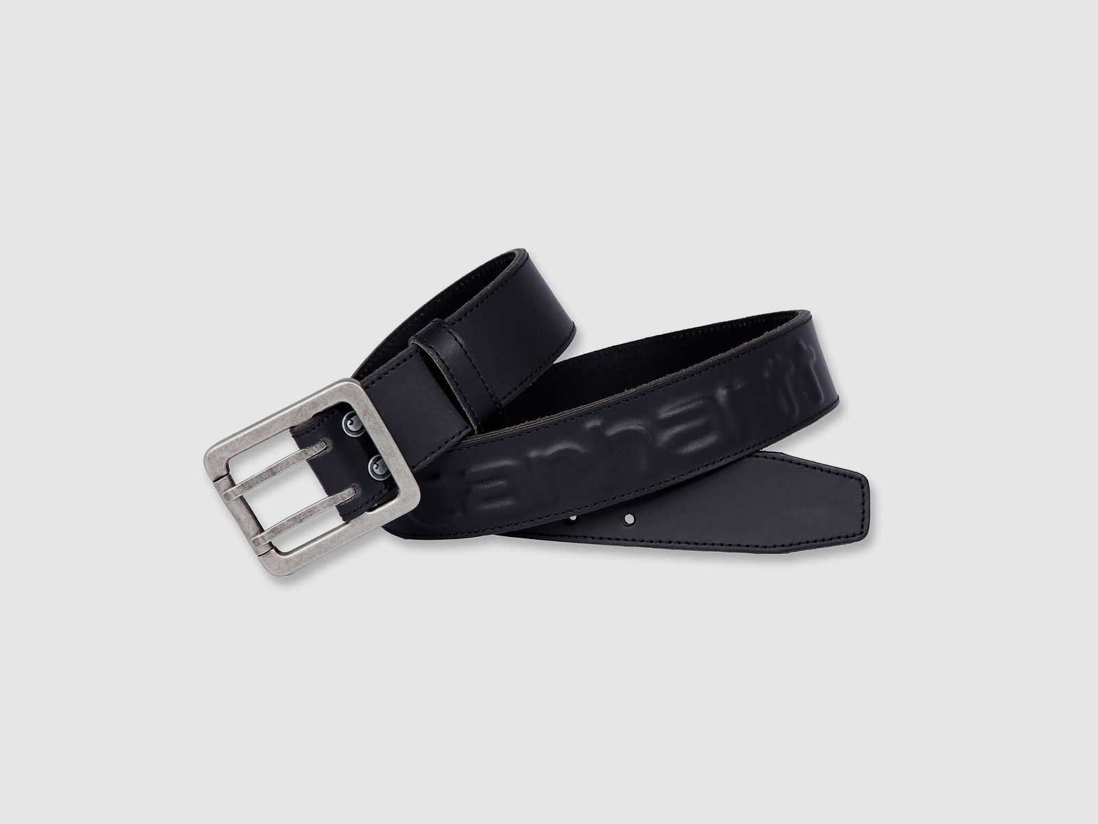 Carhartt Logo Leather Belt Mens Black W44