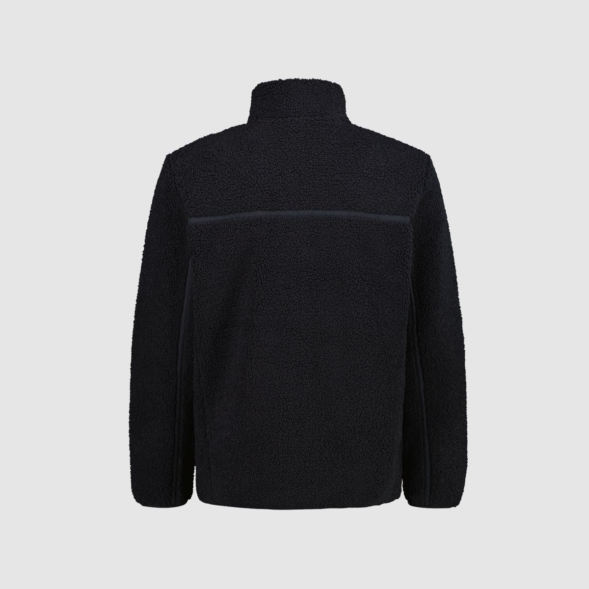CMP Jacke aus Highloft-Fleece für Herren mit Kunstpelz Anthrazit
