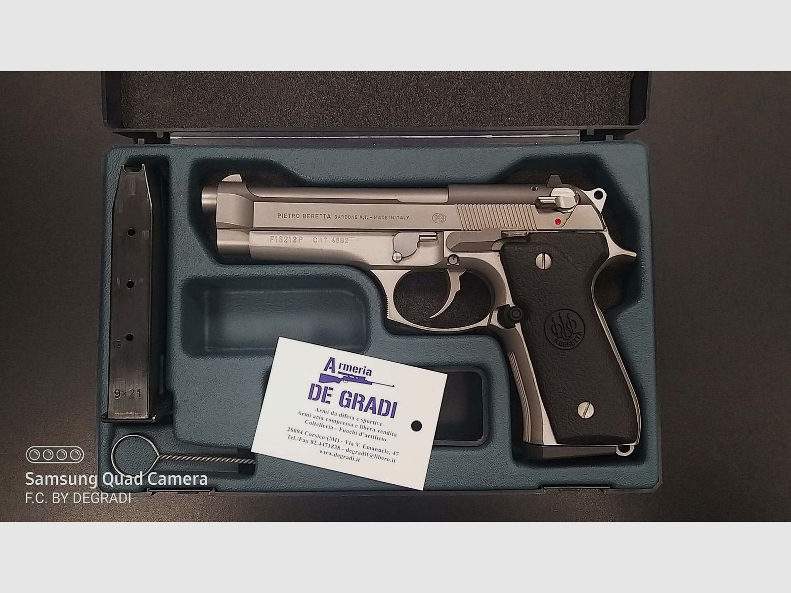 BERETTA 98 FS INOX CALIBRO 9X21, immagine 1 di 4
