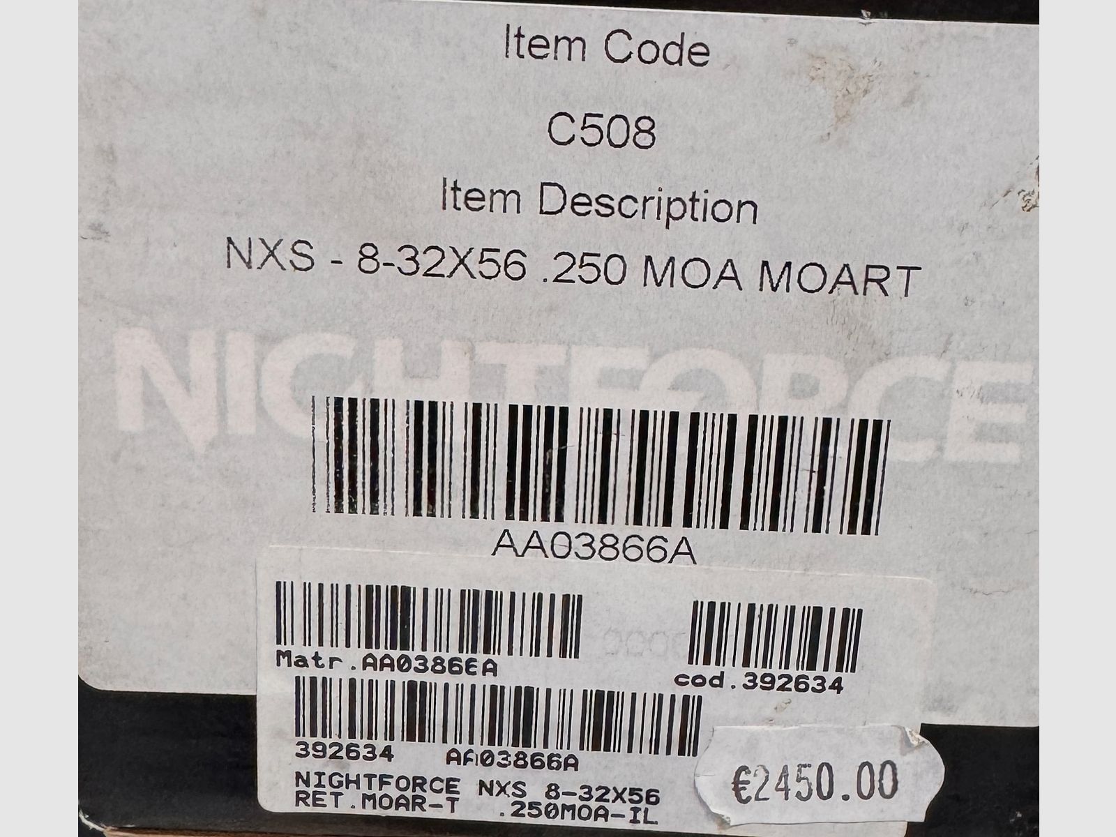 Nightforce 8-32×56 SFP MOART, image 2 sur 5