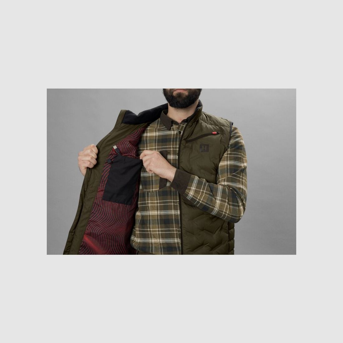 Härkila Herren Weste clim8 Insulated Willow green