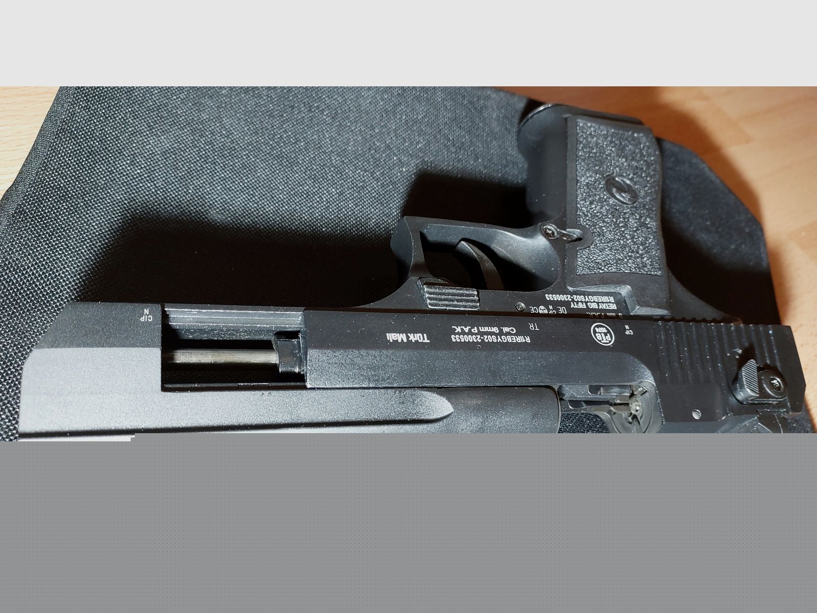 Retay Big Fifty Schreckschusspistole 9mm P.A.K. brüniert (PTB 1074)