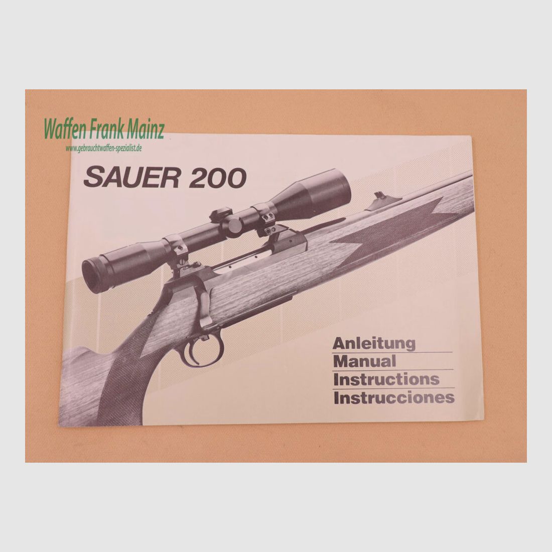 Sauer and Son/Eckernförde Operating Instructions Sauer 200