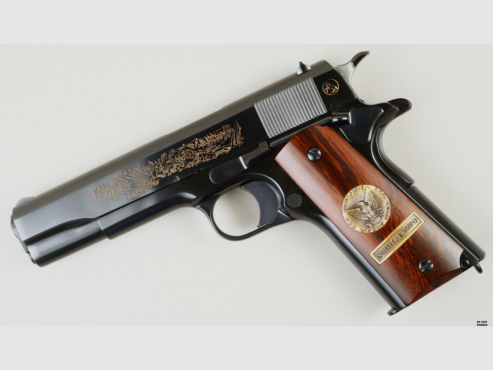 Pistola Colt mod. 1911 Belleau Wood Commemorativa cal. 45 Acp matr. 1073BW, immagine 2 di 11