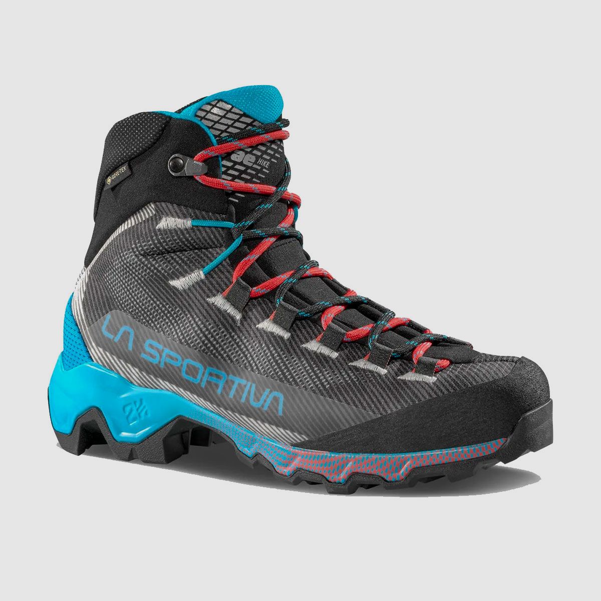 BOOTS – WOMEN – LA SPORTIVA – AEQUILIBRIUM HIKE GTX Carbon/Malibu Blue, image 1 of 5
