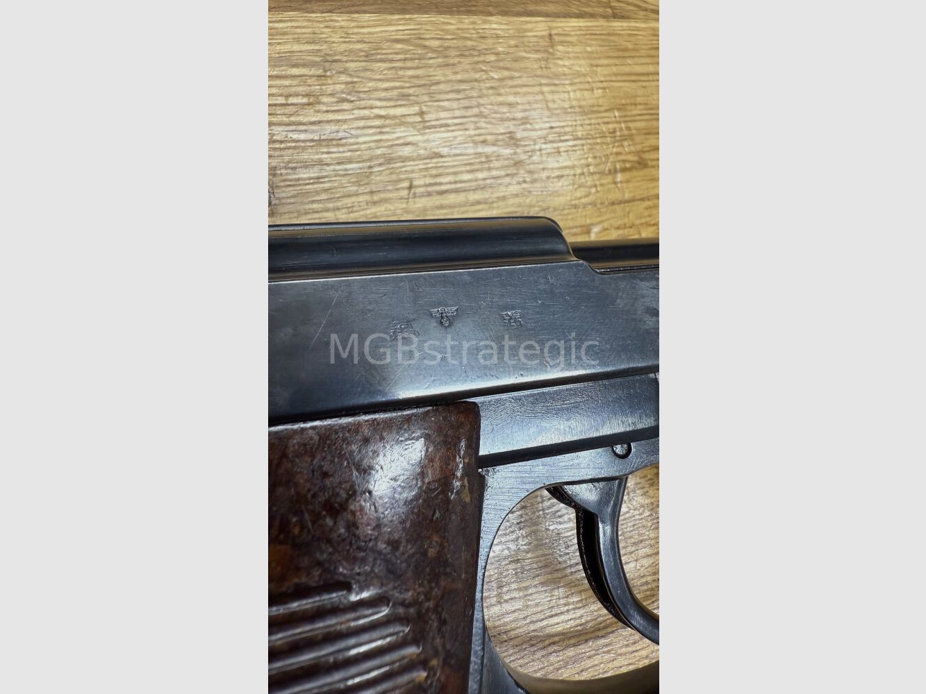 P 38 ac 43 - semi-automatic pistol 9mm Luger - Wehrmacht matching number - WaA acceptance / P38