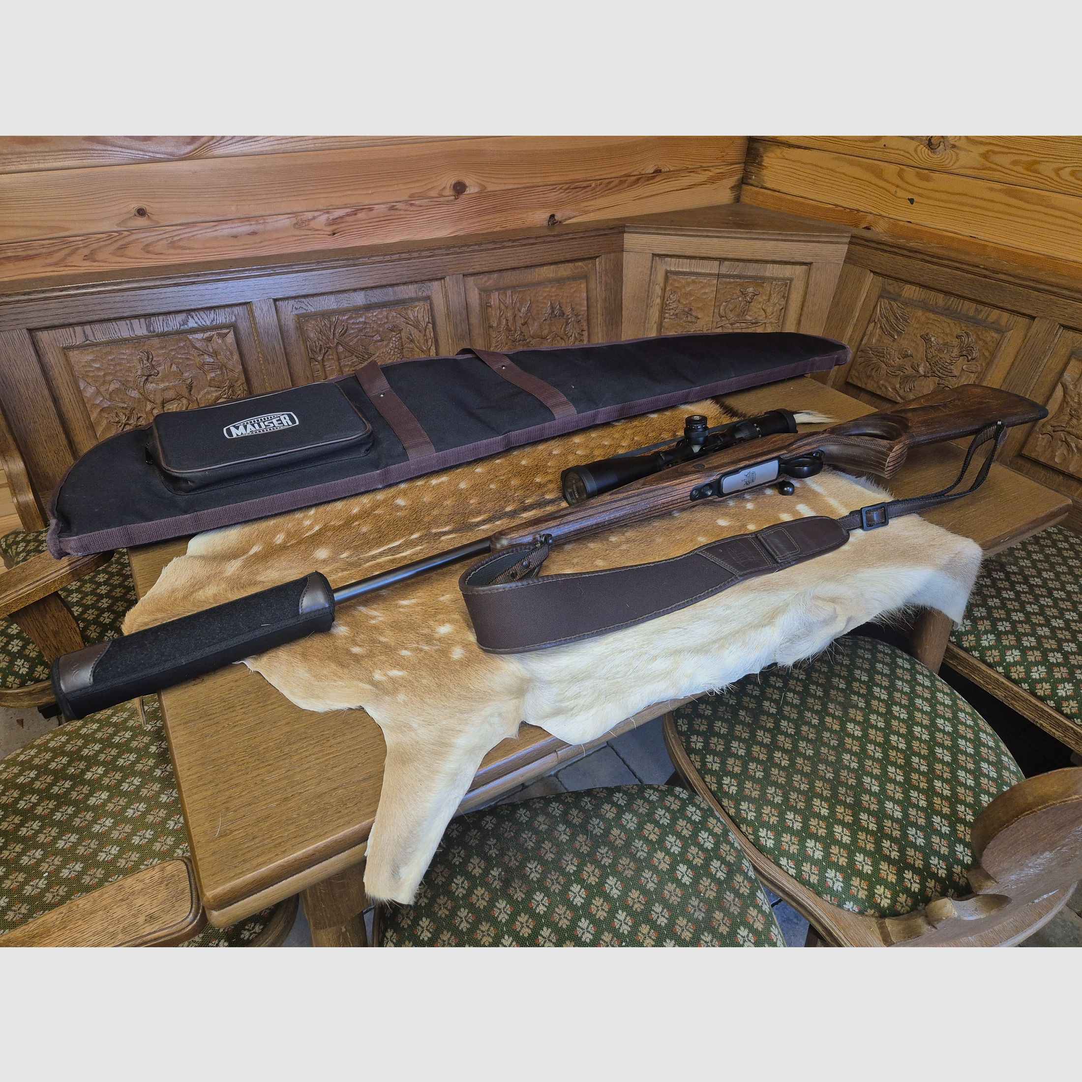 Mauser M12 Max .308 with cocking piece, Dentler mount with A-Tec suppressor and lots of accessories, image 3 of 6