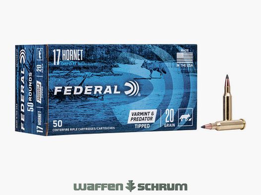Federal Tipped Varmint 1,3g - 20gr .17Hornet American Eagle