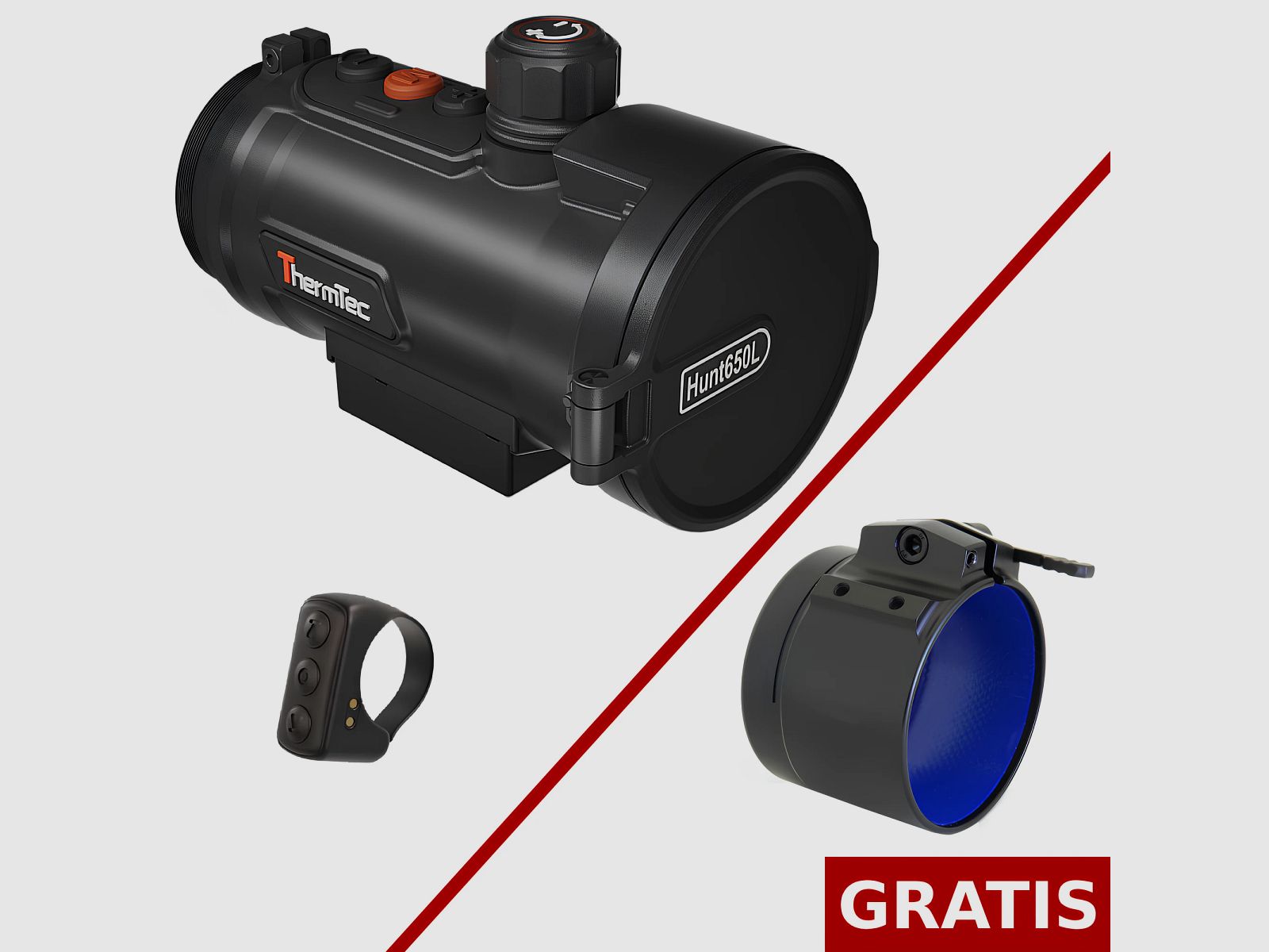 ThermTec HUNT 650L PRO warmtebeeldaccessoire met LRF - levering zonder adapter