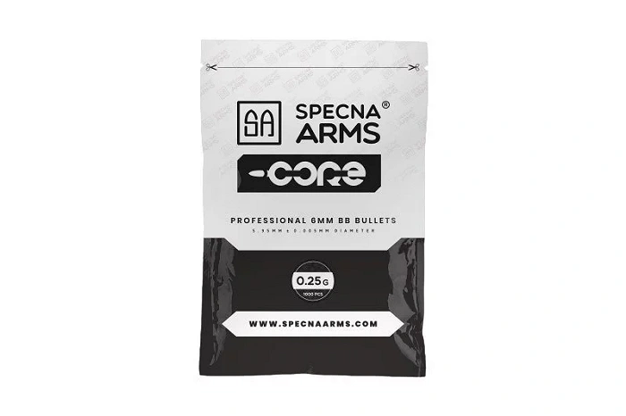 Specna Arms CORE 6 mm airsoft BBs 0.25 g – 1000 pcs, image 1 of 4