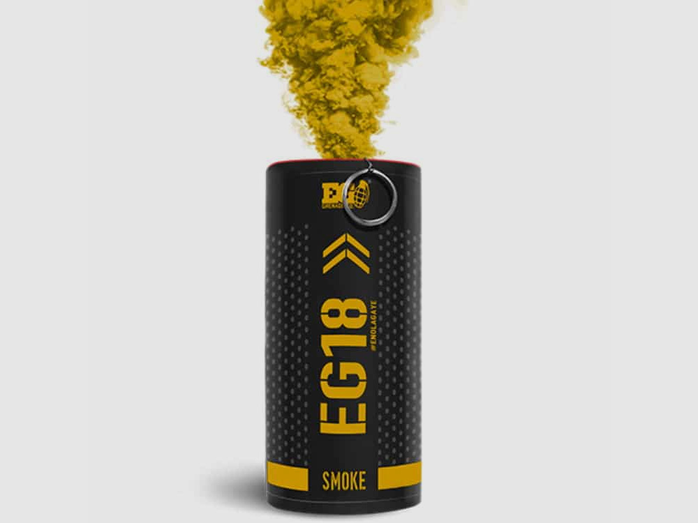 Enolagaye EG18 High Output Rauchgranate mit Reißzünder (gelb)