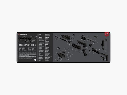 TekMat - Mata rusznikarska CZ Scorpion - Czarna - TEK-R36-CZSCORPION