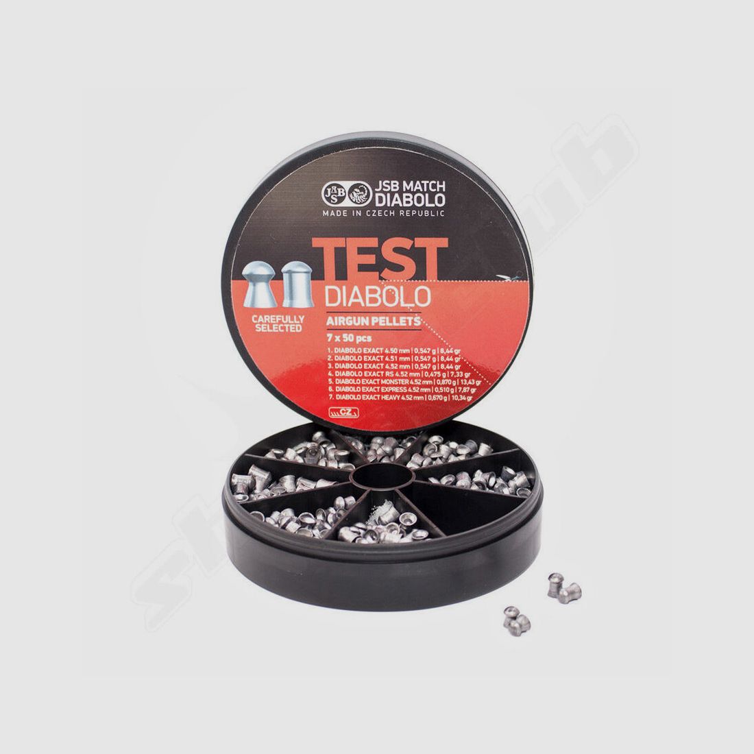 Set di test JSB - Diabolo a testa tonda 7