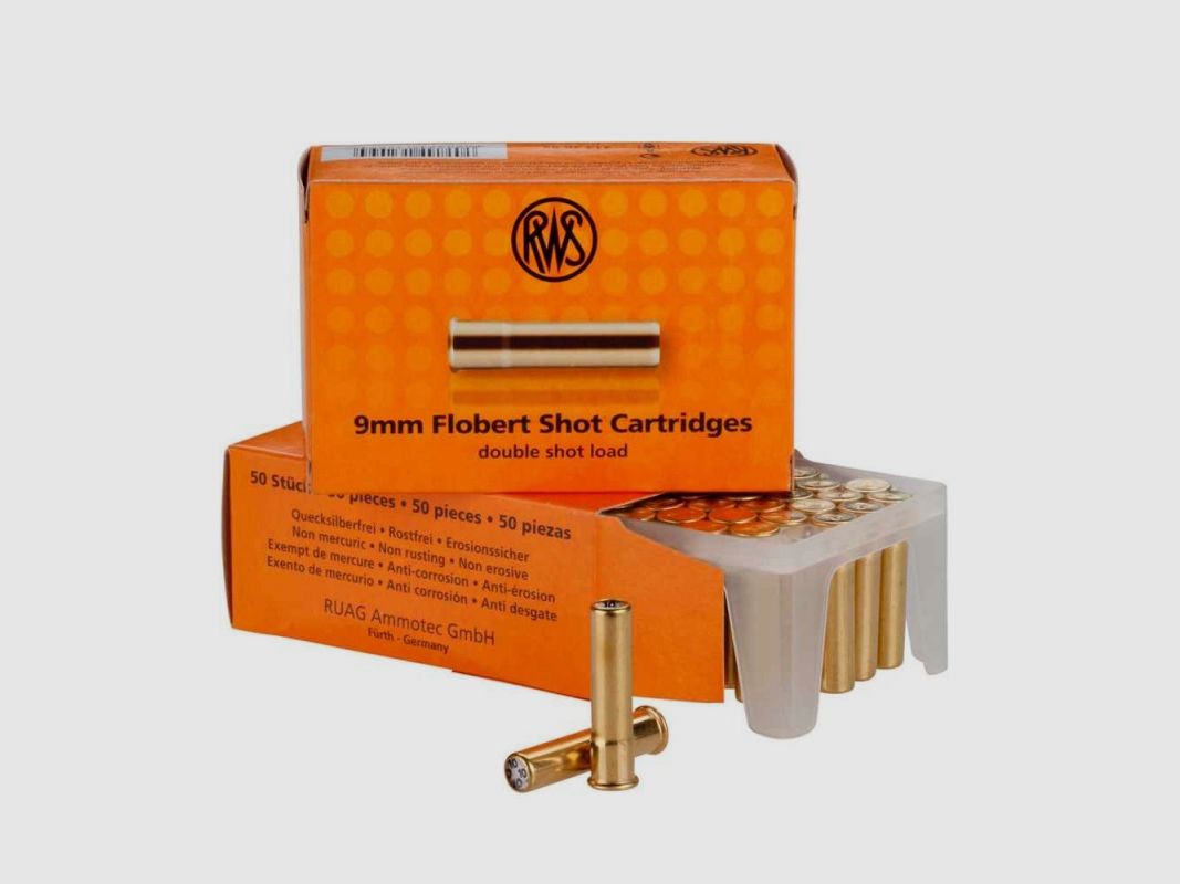 RWS 9MM FLOBERT DOBLE CARTUCHO 1,9MM 50 UDS