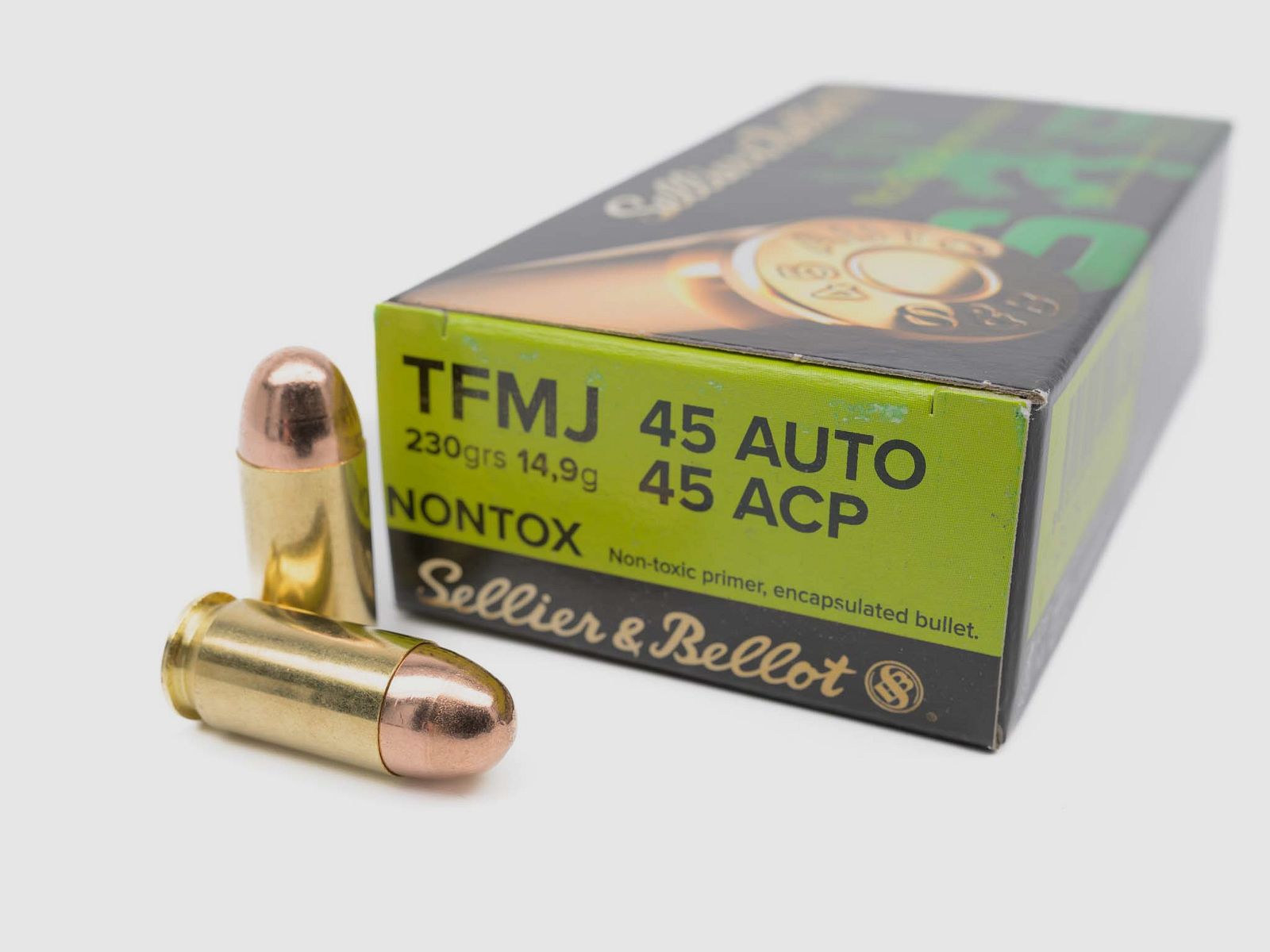 Sellier & Bellot .45 ACP TFMJ NonTox 14,9g/230grs.