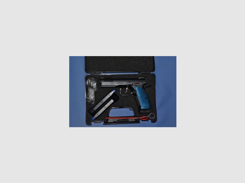 CZ75 SP01 Shadow 2 9mm Luger black/blue grips