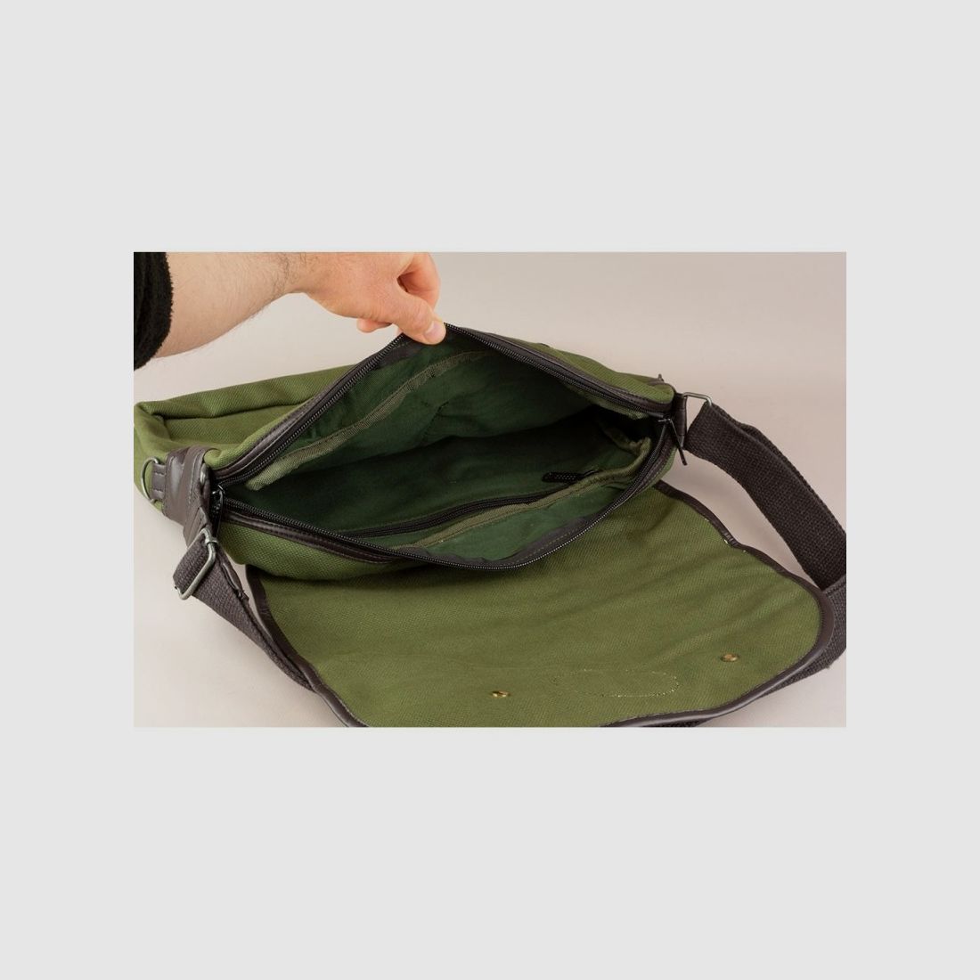 Multifunktions Tasche aus Leder und Cordura Cazorla, Bild 15 von 15