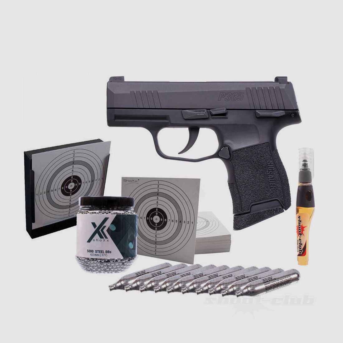 Sig Sauer	 P365 Co2 Pistole im Kaliber 4,5 mm Diabolo im Set