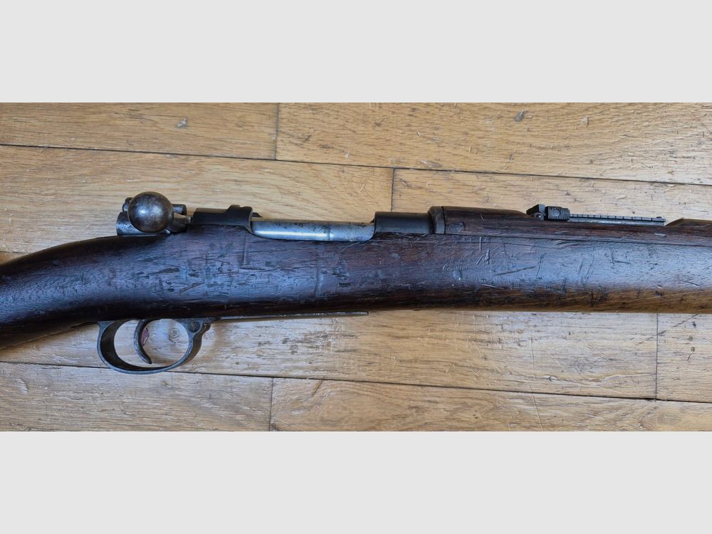 Seltenes Mauser-Gewehr Spanisch M1893 – Originalkaliber 7×57 Mauser (selten) – Reglementäre Konfiguration – Oviedo 1928 – Sehr guter mechanischer Zustand und guter Lauf – Originalbrünierung zu 95% – Eine überraschend moderne Waffe – TBE, Bild 4 von 31