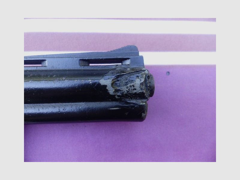 Schwerer Revolver Python Cal. .380k (9mm R) brüniert 6-Schuss Trommel