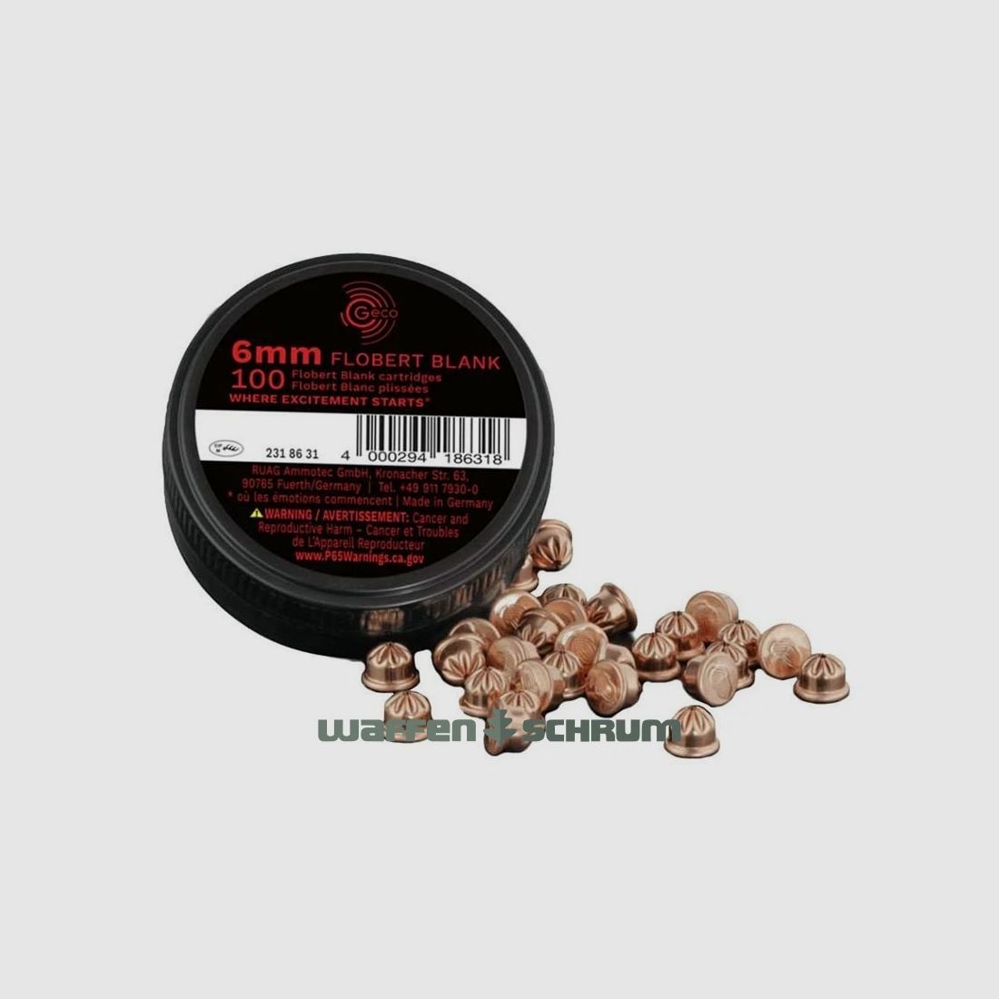 Geco Knallpatrone 6mmFlobertKnall 100er Pck.