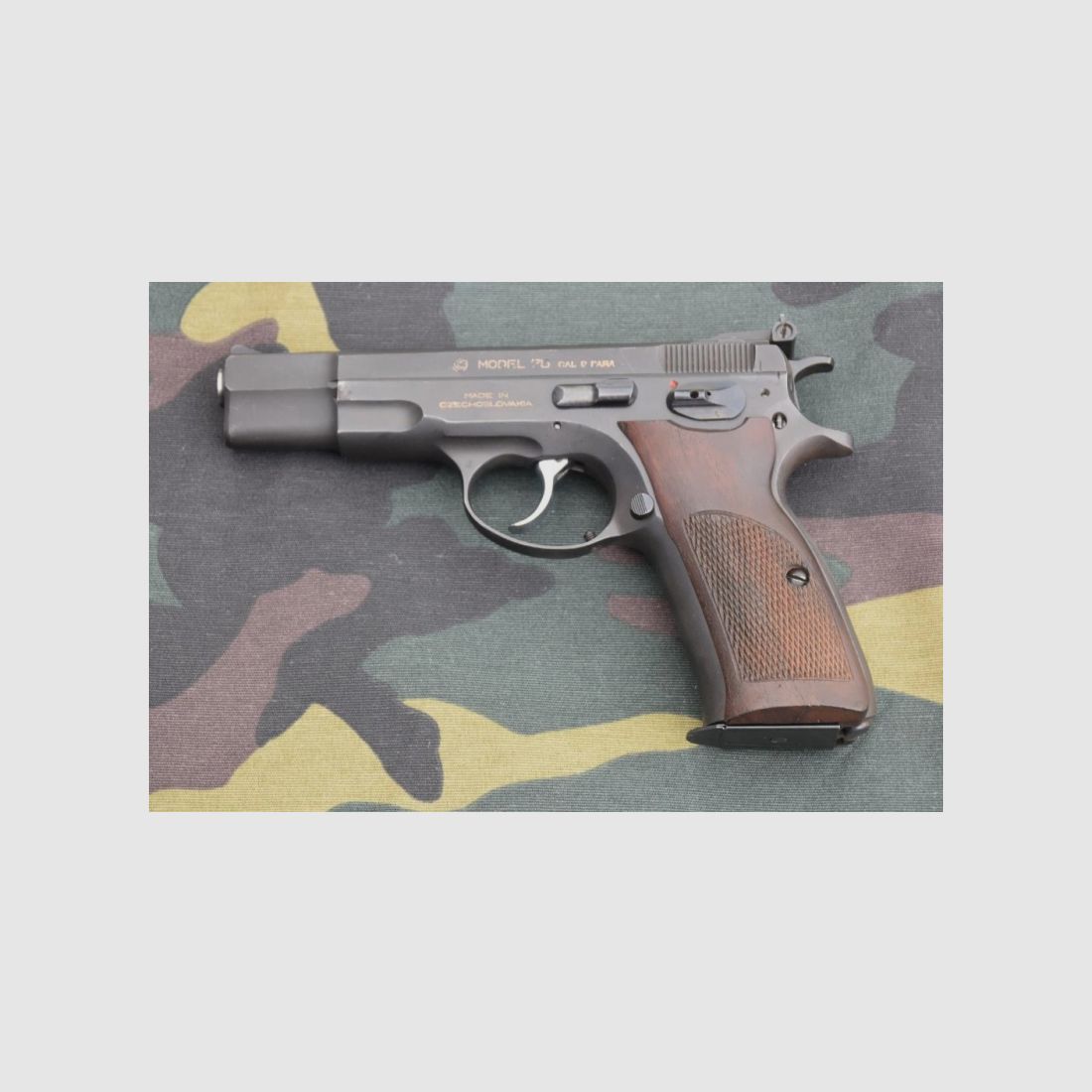 Pistole Sportpistole Matchwaffe Ceska CZ 75 Kal. 9 mm Luger, Uhersky Brod 1985, sehr schön!!!