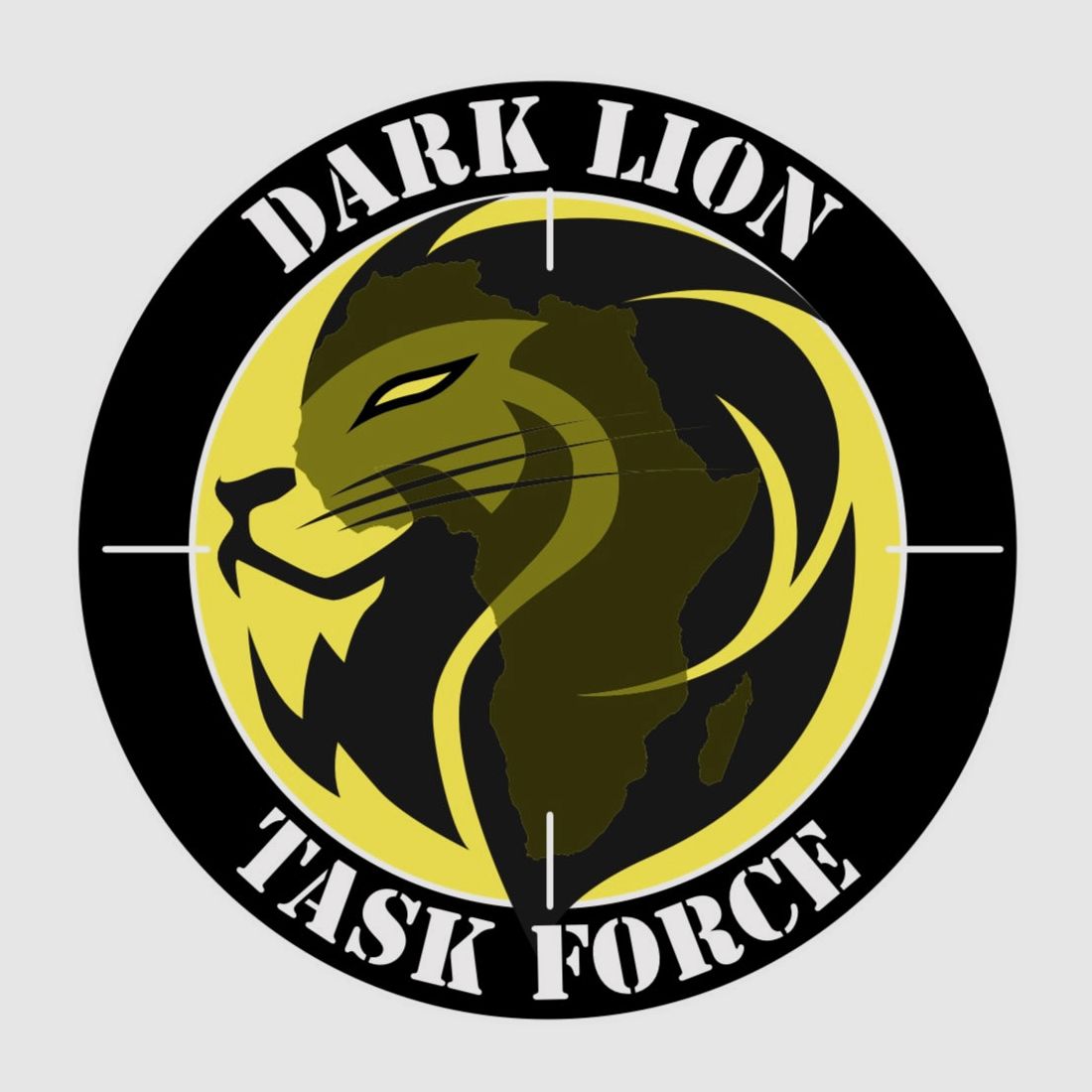 Badge PVC DARK LION TASK FORCE