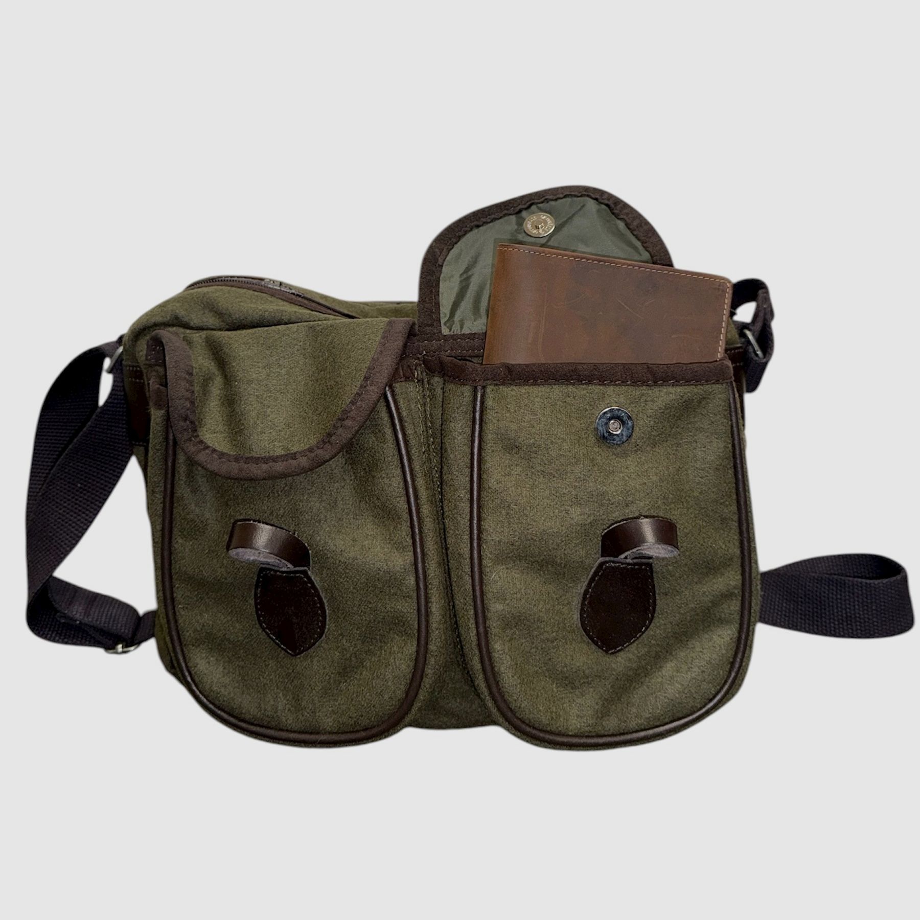 Waidmann Loden Sac de chasse à bandoulière – vert, image 4 sur 14