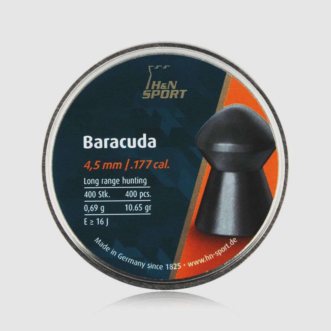 H&N Baracuda Diabolos ciężkie/gładkie 4,5mm / 0,69 g / 400 szt.