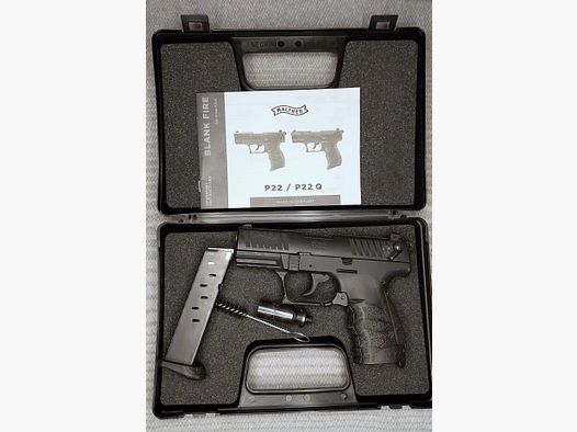 Walther P22Q Schreckschuss Pistool 9mm P.A.K. zwart (PTB 778)
