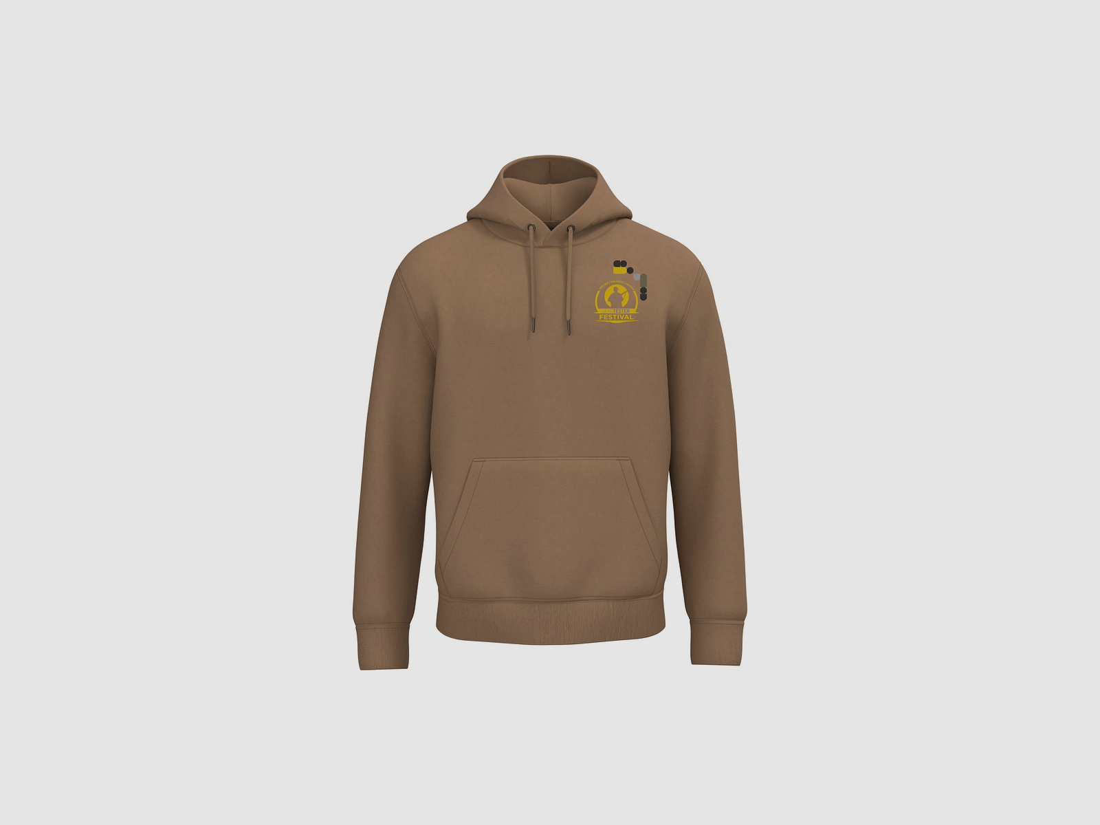 Geartester Festival Bio Hoodie, kleines Logo