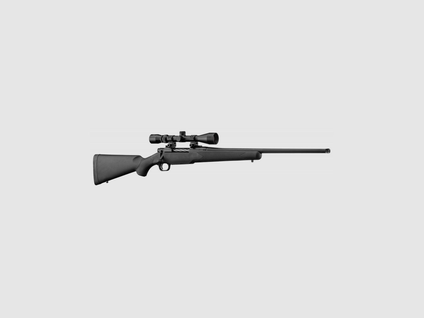 PACK BÜCHSE MOSSBERG PATRIOT 243W SYNTH FILETEE + ZF + SCHALLDÄMPFER + PIRSCHSTOCK