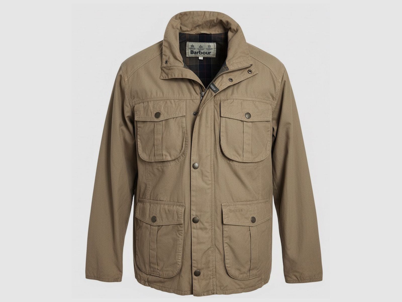 BARBOUR Washed Utility Herrenjacke Sand