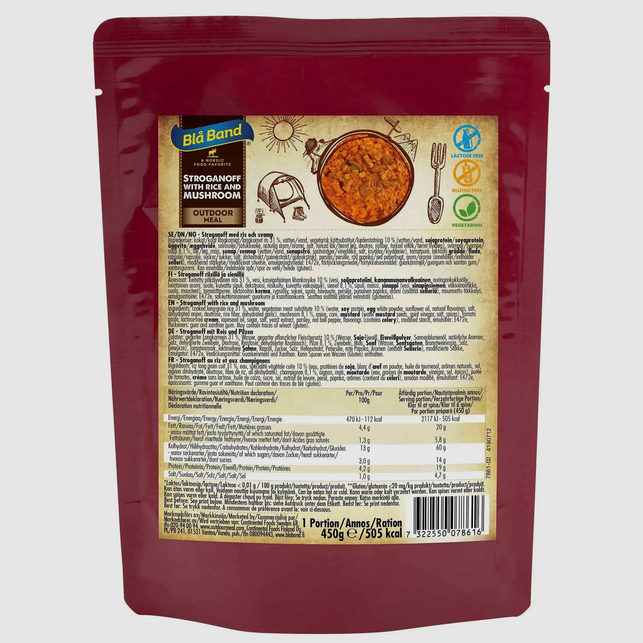 Bla Band Stroganoff mit Reis und Pilzen