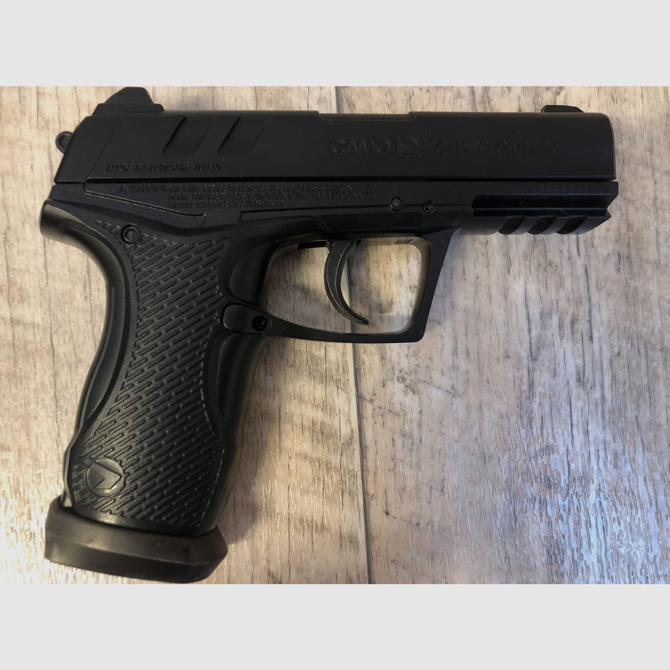 GAMO luchtpistool, CO2, 4,5 mm BB en Diabolo, C-15 Blowback, Semi Automatisch, luchtgeweer