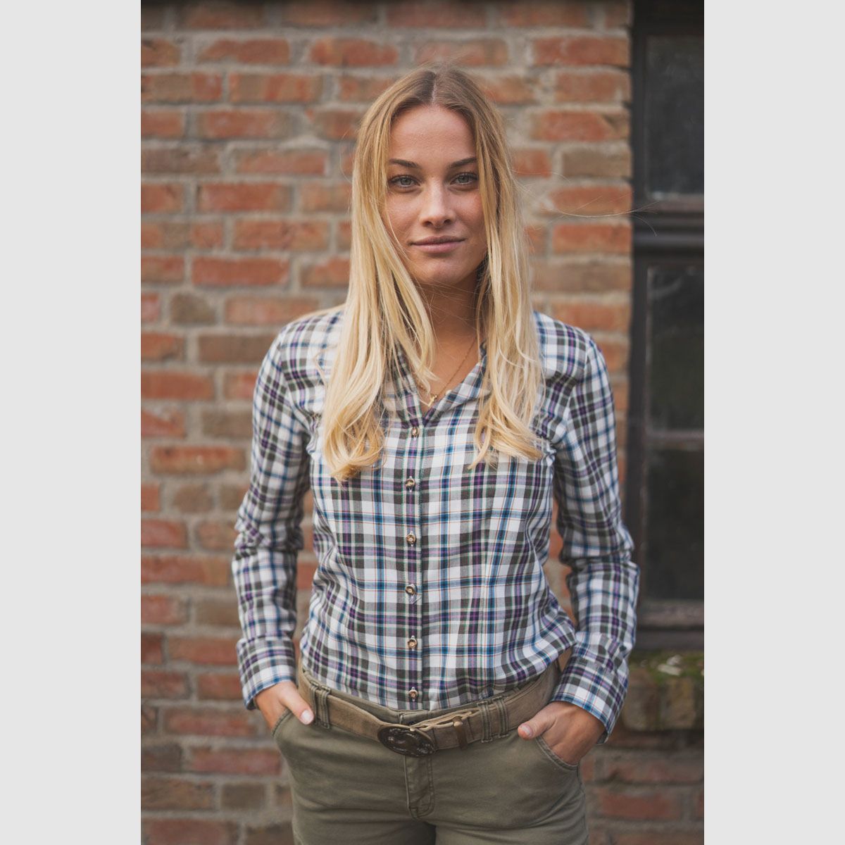 OS TRACHTEN CAMICIA DONNA QUADRI CHECK, immagine 3 di 3