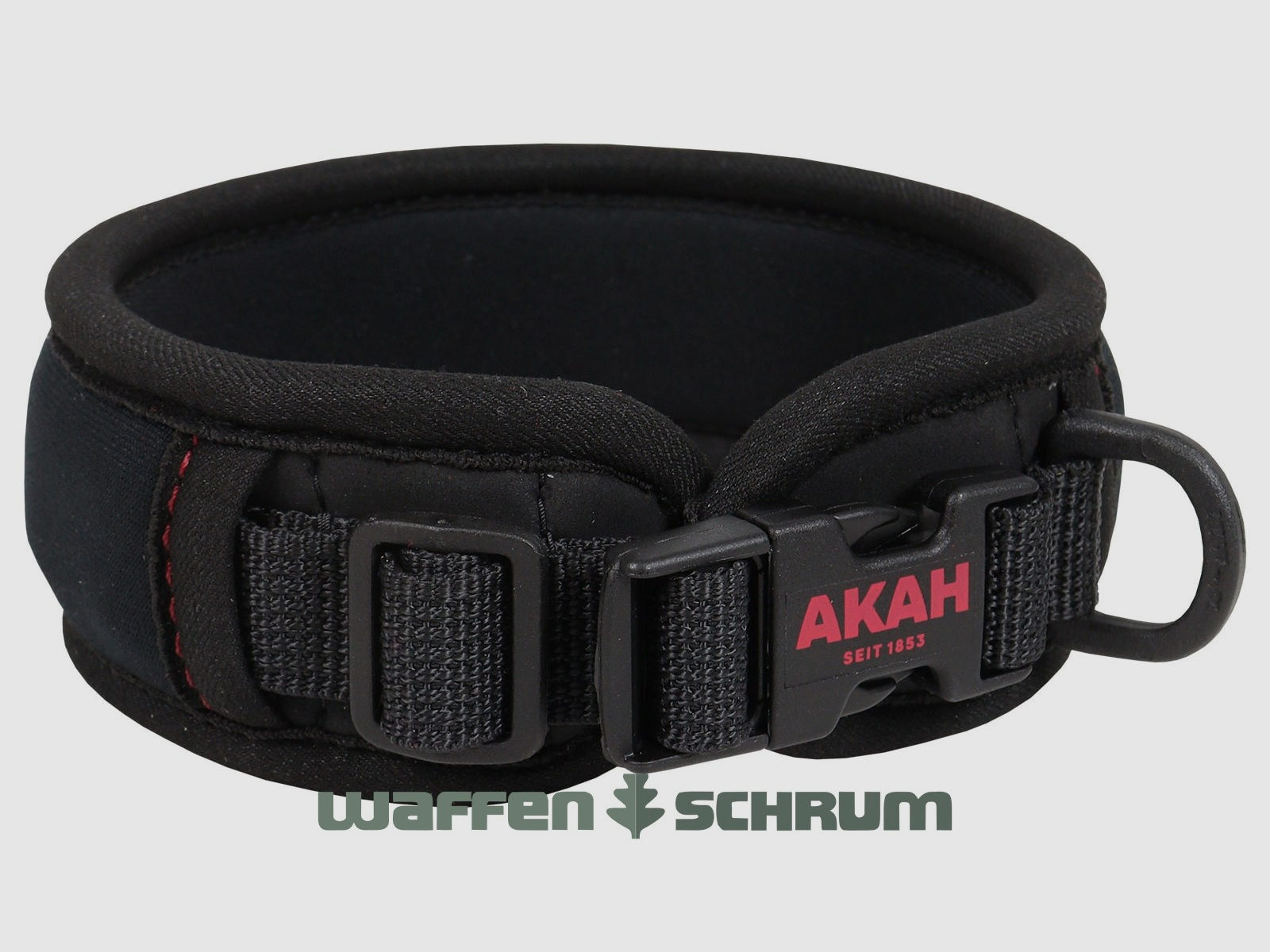 AKAH Neopren Halsung  Comfort Serie - Schwarz Kunststoff-Schnellverschluss