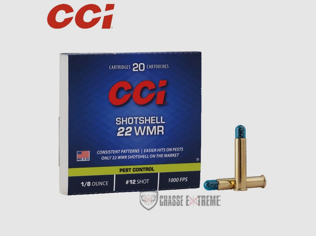 20 Patronen CCI Schrot Kal. 22Wmr Blei 12