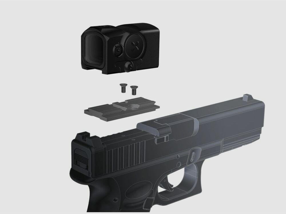 Aimpoint Aimpoint Acro C1 3.5 MOA with adapter plate for Glock MOS