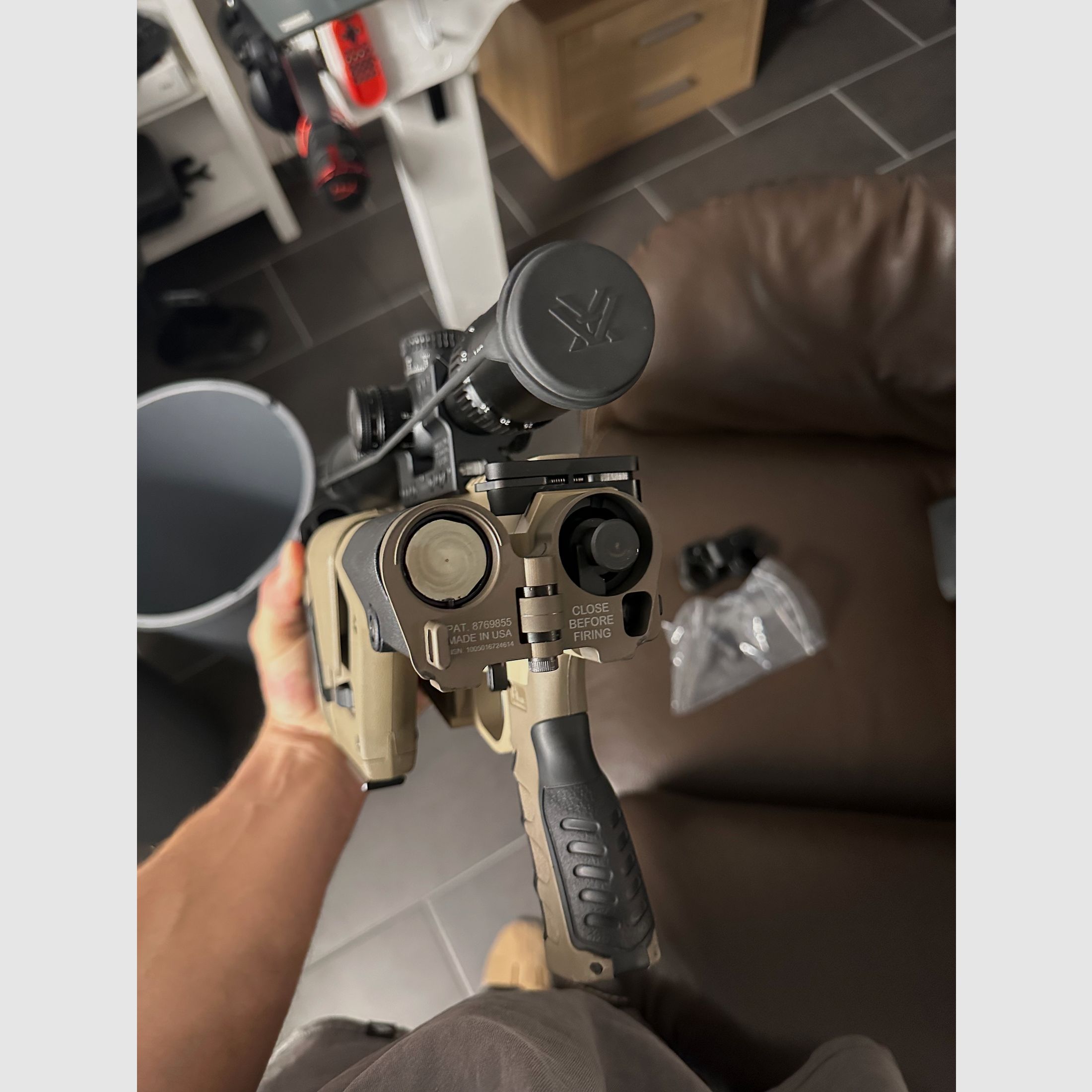 Law Tactical Klappschaft Adapter in FDE 