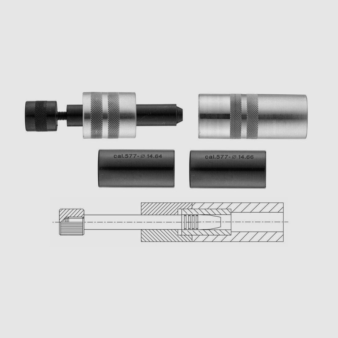 Calibreur long pour balles minié Cal .450, image 4 sur 4