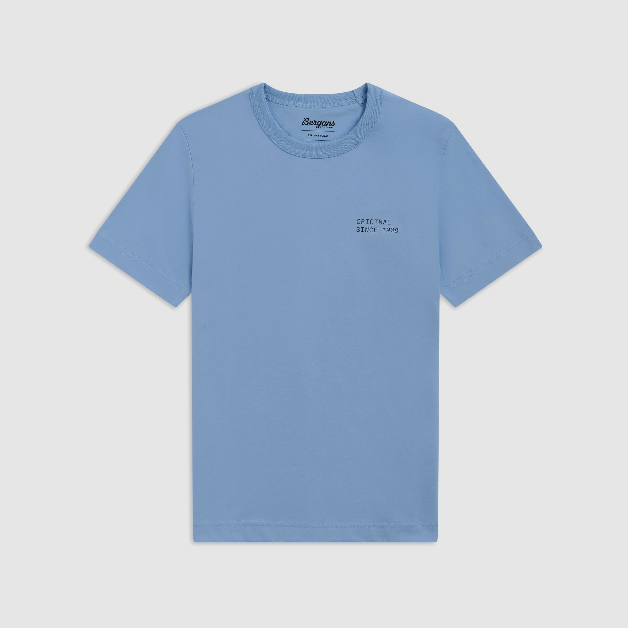 Bergans Original Cotton T-Shirt Damen Cool Blue S