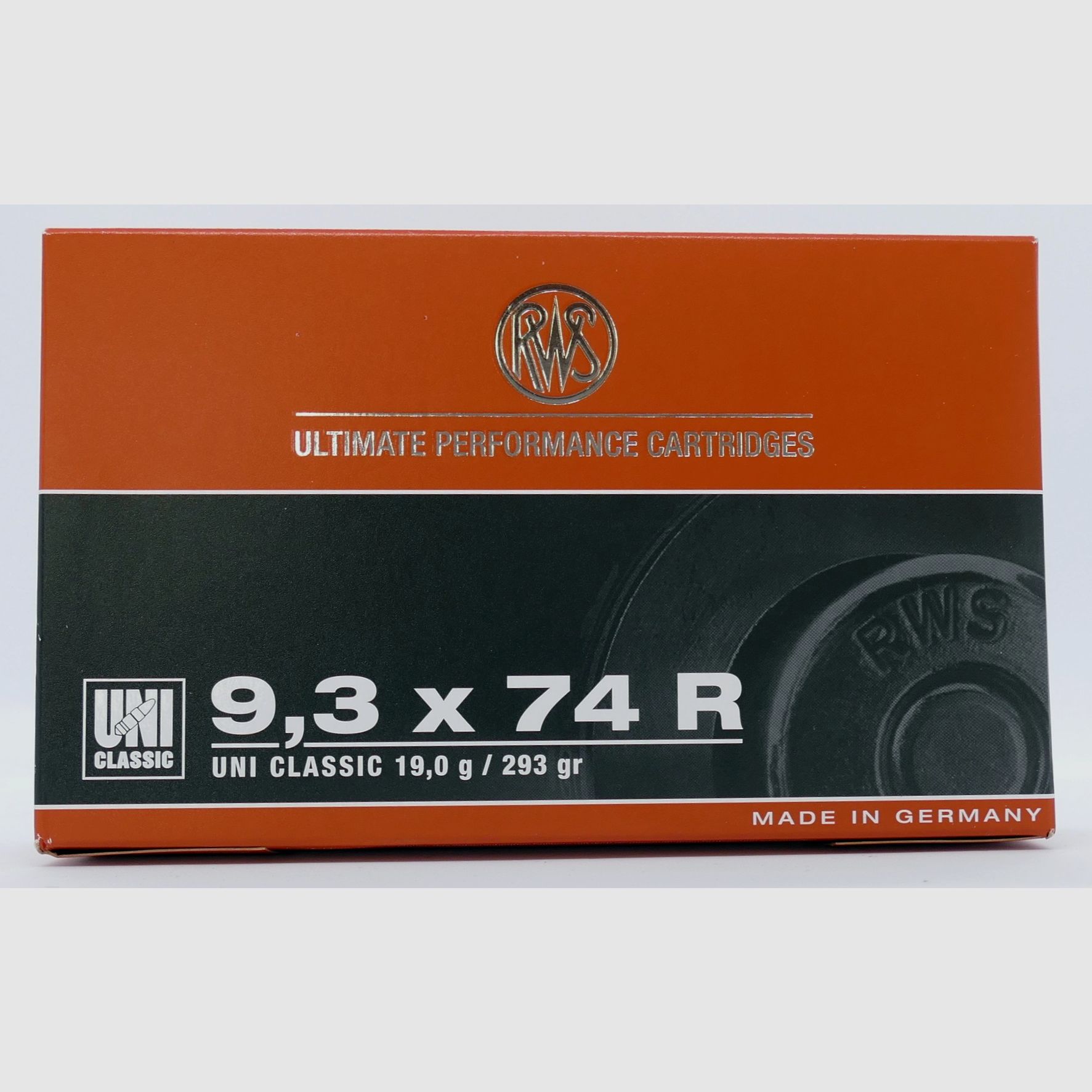 RWS 9.3x74 R UNI 19.0g/293gr. Rifle Cartridges