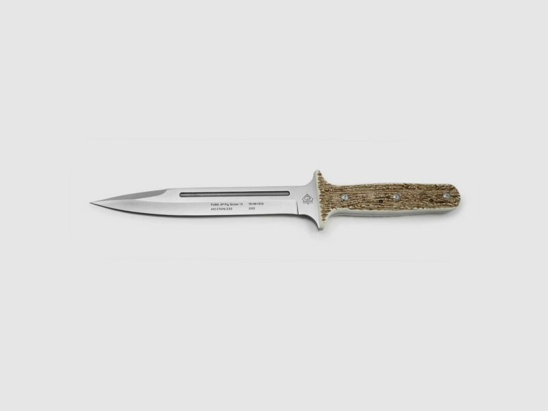 PUMA XP pig sticker 13, Abfangmesser, POM Commando Stag