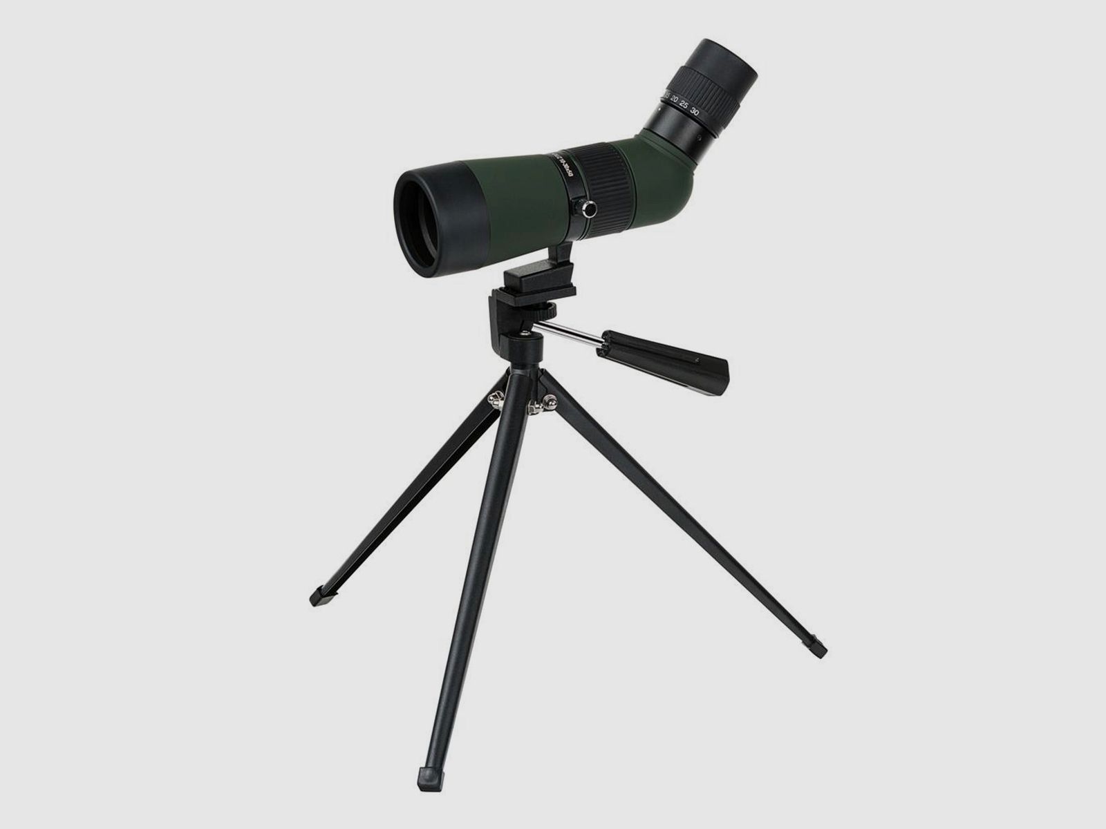 Exhibitor DÖRR 538245 Zoom Spotting Scope Owl 10-30x50 Angled View with Table Tripod and Bag V430