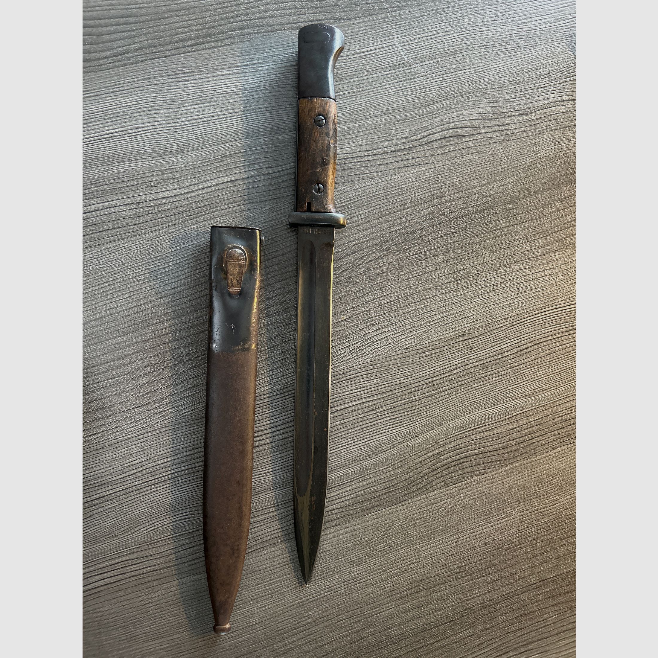 Bajonet karabinowy 84/98 III, standardowy bajonet Wehrmachtu do karabinu 98k